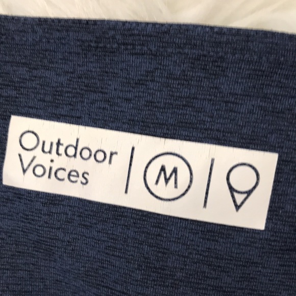 Outdoor voices navy blue cropped workout leggings - Picture 9 of 10